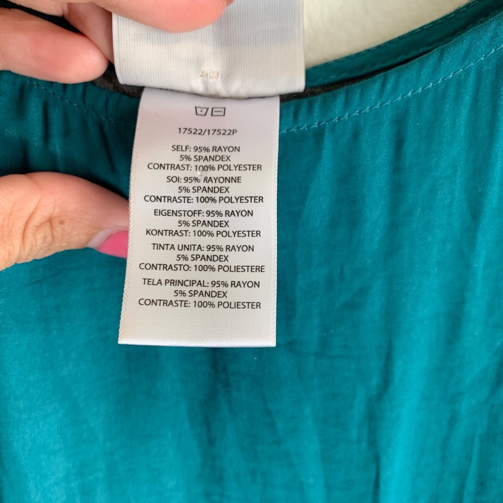 Dolan Anthropologie Gray Teal Long Sleeve XS Short - Picture 4 of 6